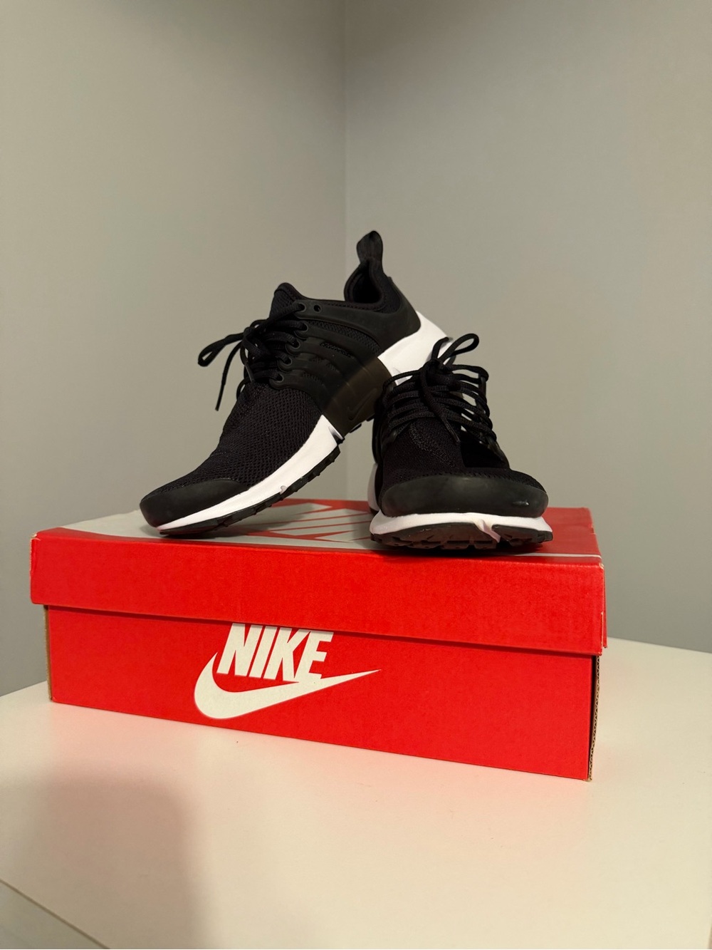 Nike Black and White Running Shoes